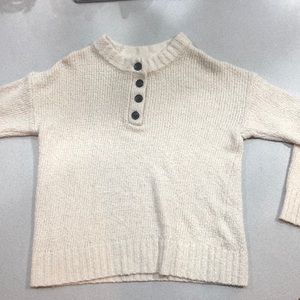 White fluffy sweater